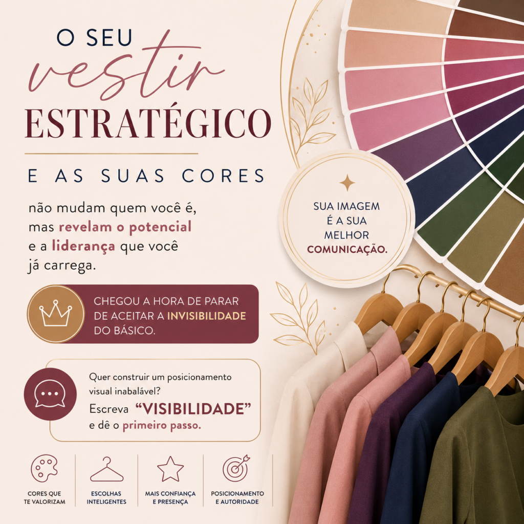 Vestir Estratégico e Coloração Pessoal: Descubra Como Sua Imagem Pode Revelar Seu Potencial